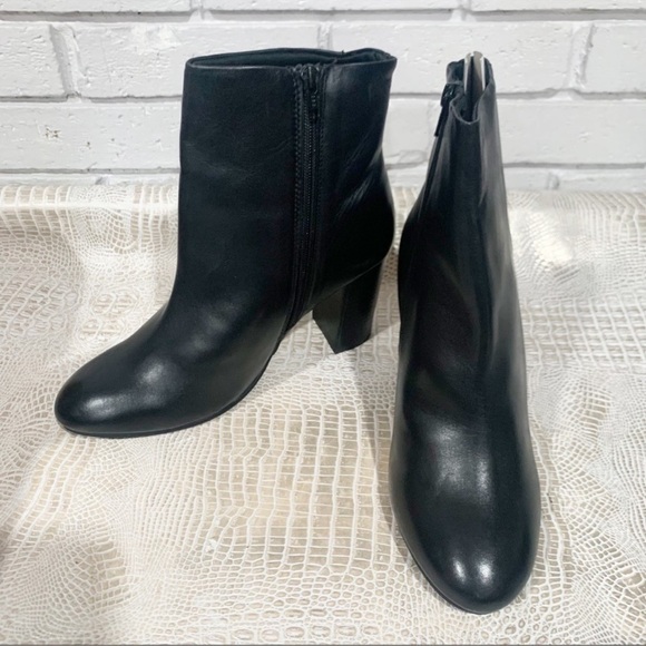 Asos Women’s Rescue Black Leather Block Heel - Picture 1 of 5